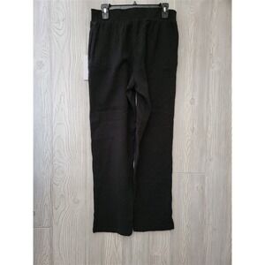 NWT Calme Johnny Was M Relaxed Fit Pants Black Crinkle Gauze 100582